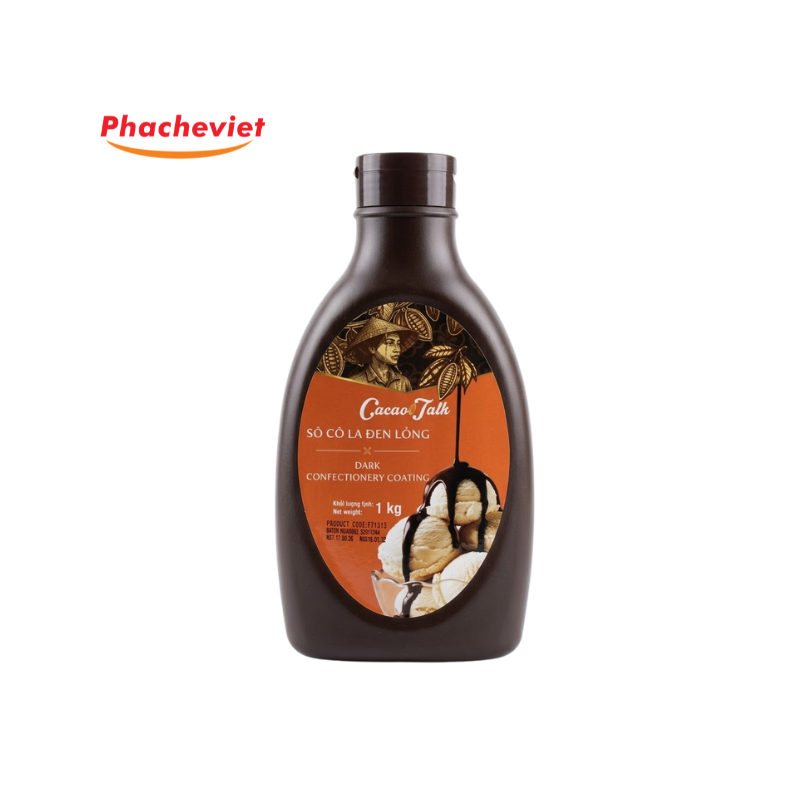 Xốt Socola Đen Lỏng 313 Cacao Talk Nhất Hương 1kg
