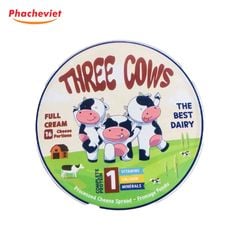 Phô Mai Ai Cập Three Cows 16 Miếng 204g