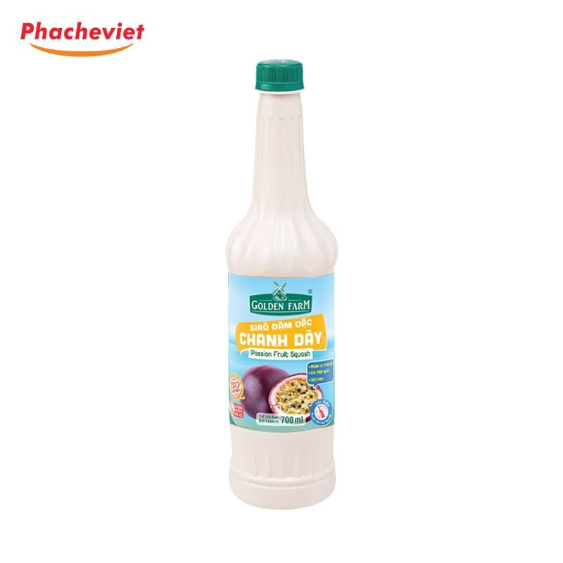 Syrup Goldenfarm Đậm Đặc Chanh Dây 700ml