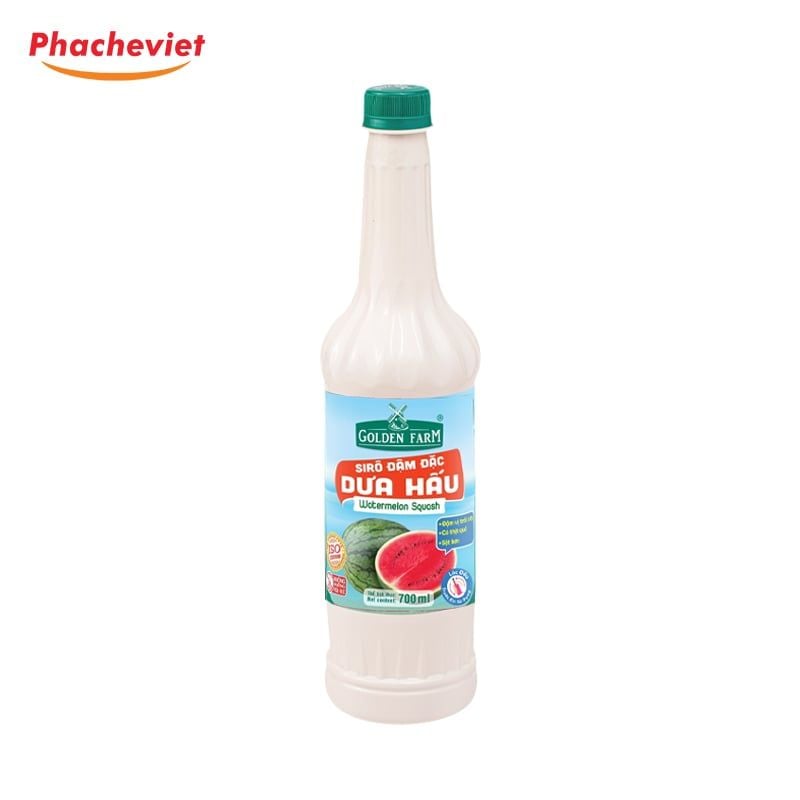 Syrup Goldenfarm Đậm Đặc Dưa Hấu 700ml