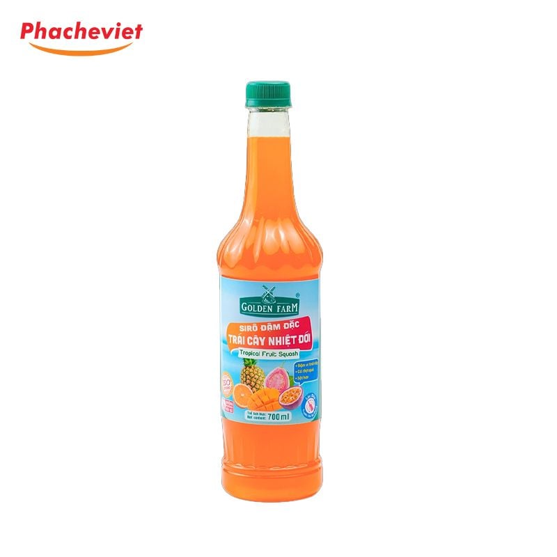 Syrup Goldenfarm Đậm Đặc 700ml Đủ Loại