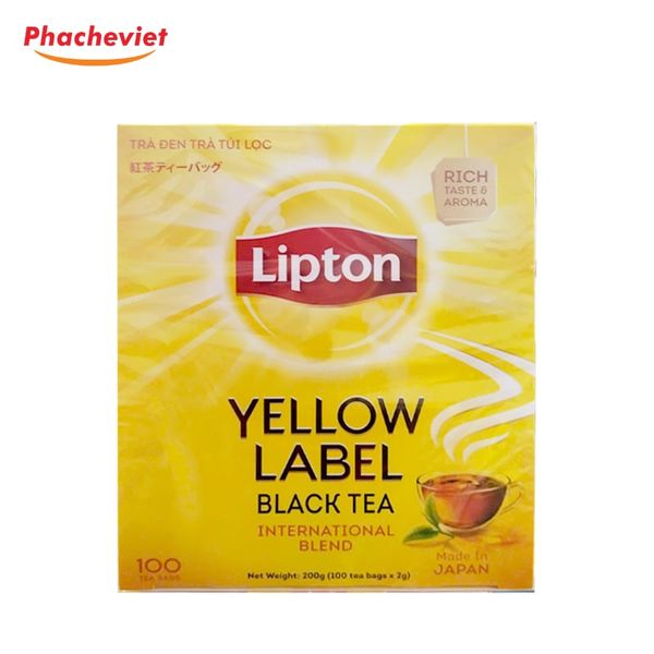 Lipton Nhãn Vàng 100 Gói  200gr ( Hàng Công Ty và Nhập Khẩu Chính Hãng)