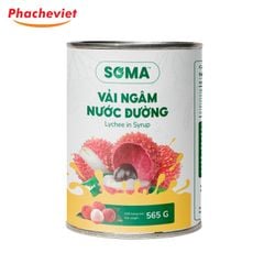 Vải Ngâm Nước Đường Soma 565g