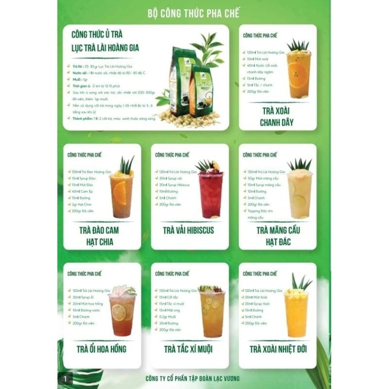 Lục Trà Lài Hoàng Gia 500G Giá Sỉ