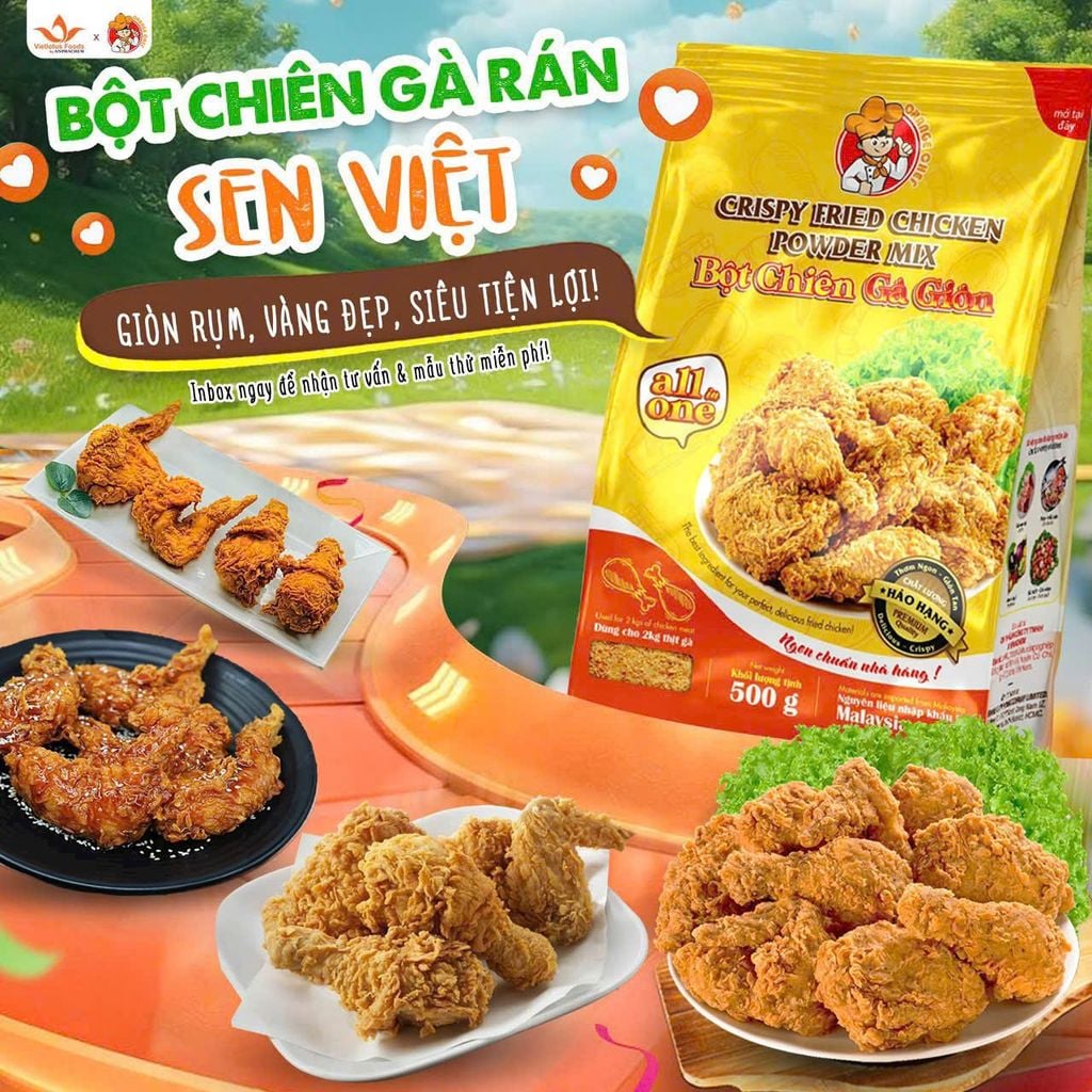Bột Chiên Gà Giòn All in One Orange Chef