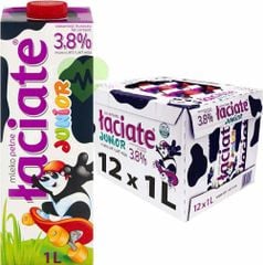 SỮA TƯƠI NGUYÊN KEM TIỆT TRÙNG LACIATE 3,8%  BÉO BA LAN 1L