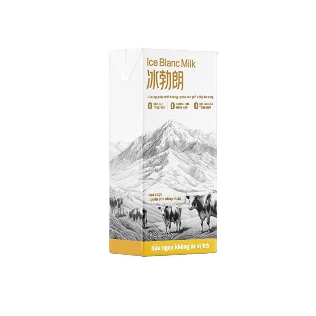 Sữa Tươi ICE BLANC MILK Pha Chế  Không Chất Béo Chuyển Hoá