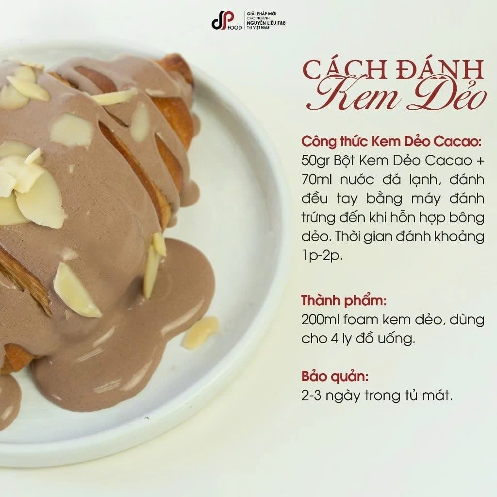 BỘT KEM DẺO CACAO DP FOOD
