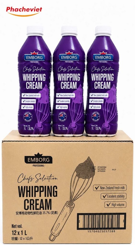 Whipping Cream Emborg 1L