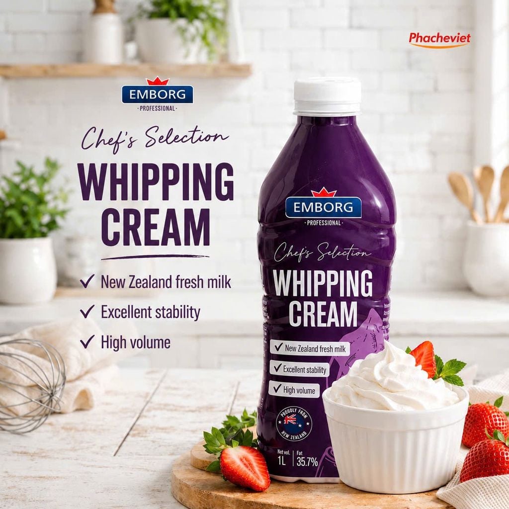 Whipping Cream Emborg 1L