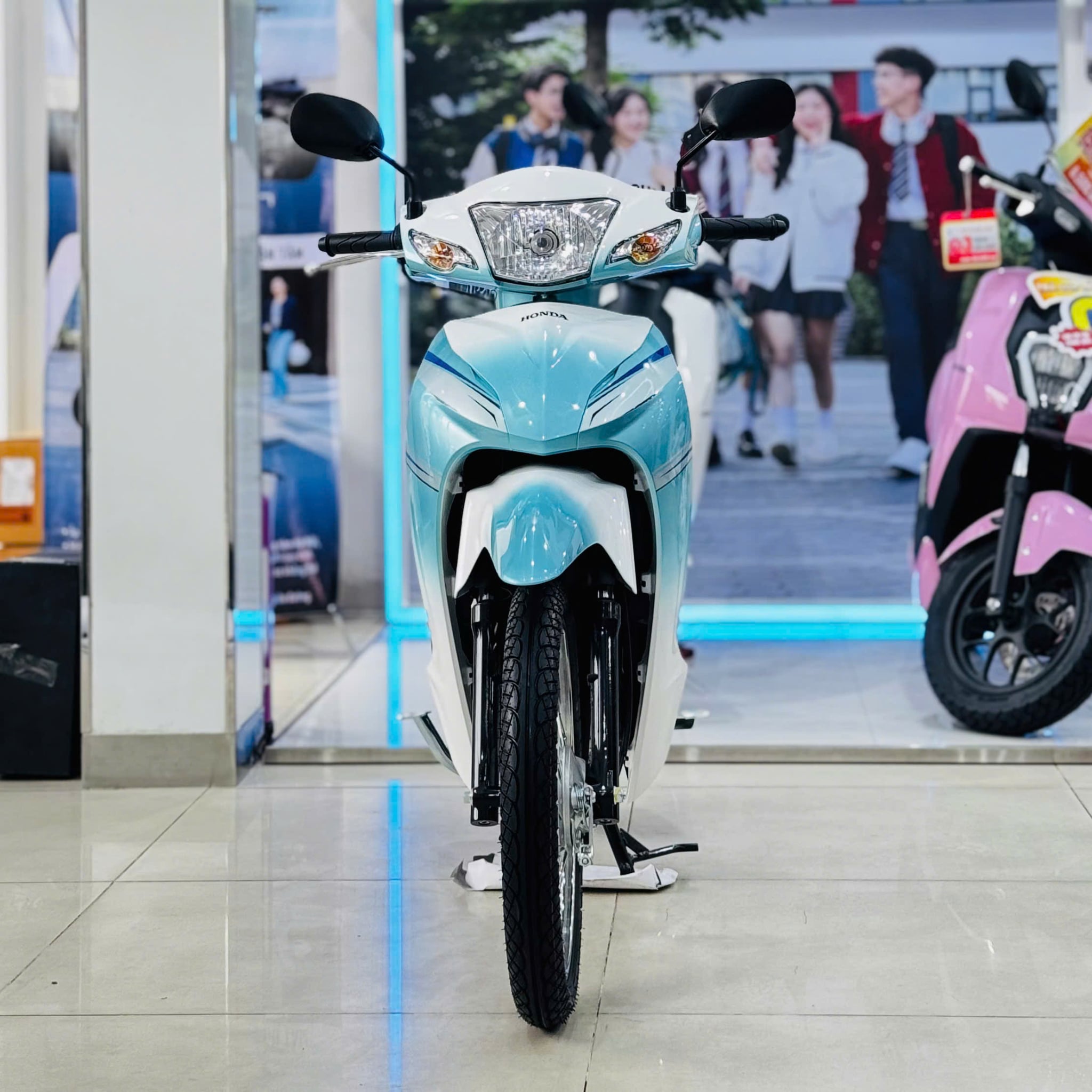 WAVE ALPHA TRẮNG XANH LOANG
