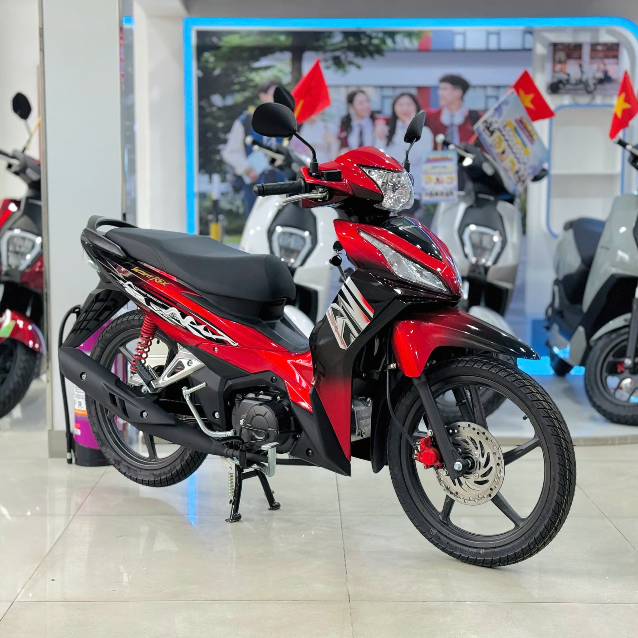 Wave RSX Đỏ Đen Đấu Tem