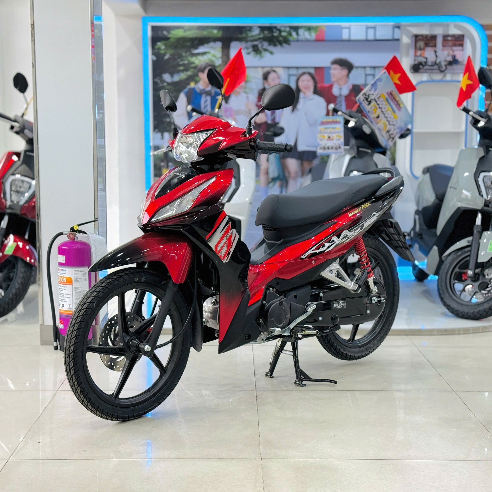 Wave RSX Đỏ Đen Đấu Tem