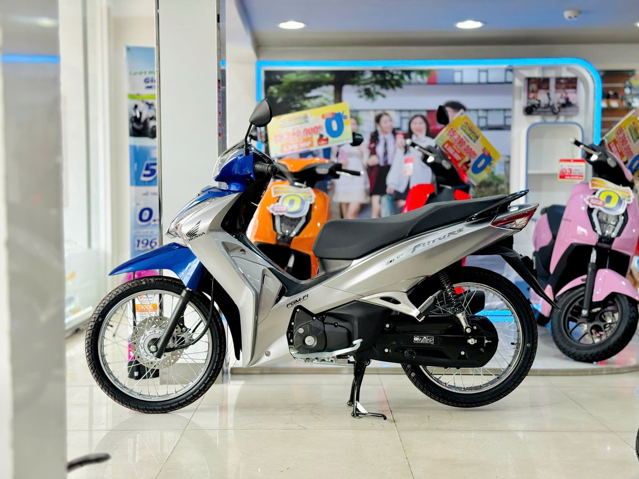 WAVE ALPHA XANH BẠC ĐẤU TEM