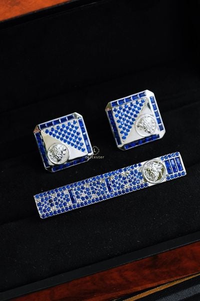  BỘ PHỤ KIỆN LỄ PHỤC BẠC 925 SWAROVSKI 