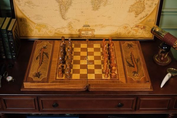  Bàn cờ vua khảm Rồng vintage 