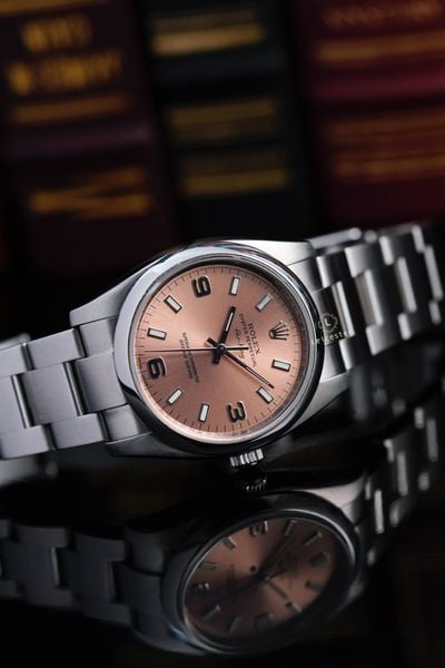  ROLEX AIR-KING 114200 – SALMON SUNBURST DIAL 