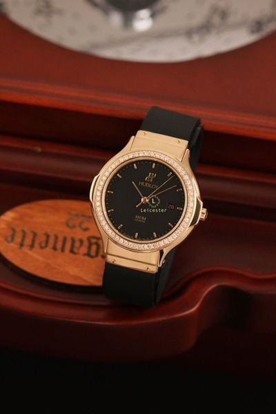  HUBLOT MDM 18K ROSE GOLD DIAMOND Ref 1412.8 