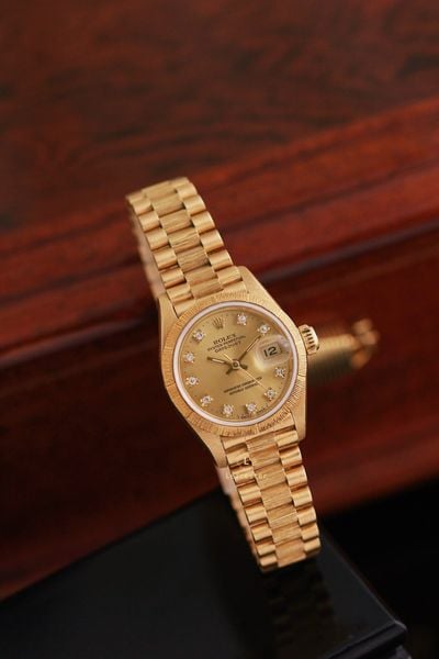  ROLEX DATE JUST 18K GOLD 