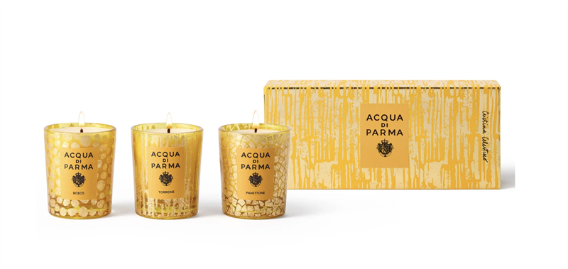  Set nến thơm acqua di parma holiday 2023 (Bosco, Neva Fresca, Portafortuna) 