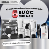  Bộ quà tặng cho nam sáng da mờ thâm toàn diện 5 bước Men Stay Simplicity Brightening Full Combo 