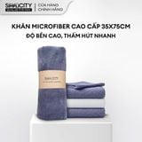  Combo 3 khăn lau mặt, khăn tắm cao cấp microfiber 2 xám + 1 trắng Men Stay Simplicity 35cm x 75cm 