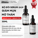  Combo serum giảm mụn mờ thâm Calm và Vital 