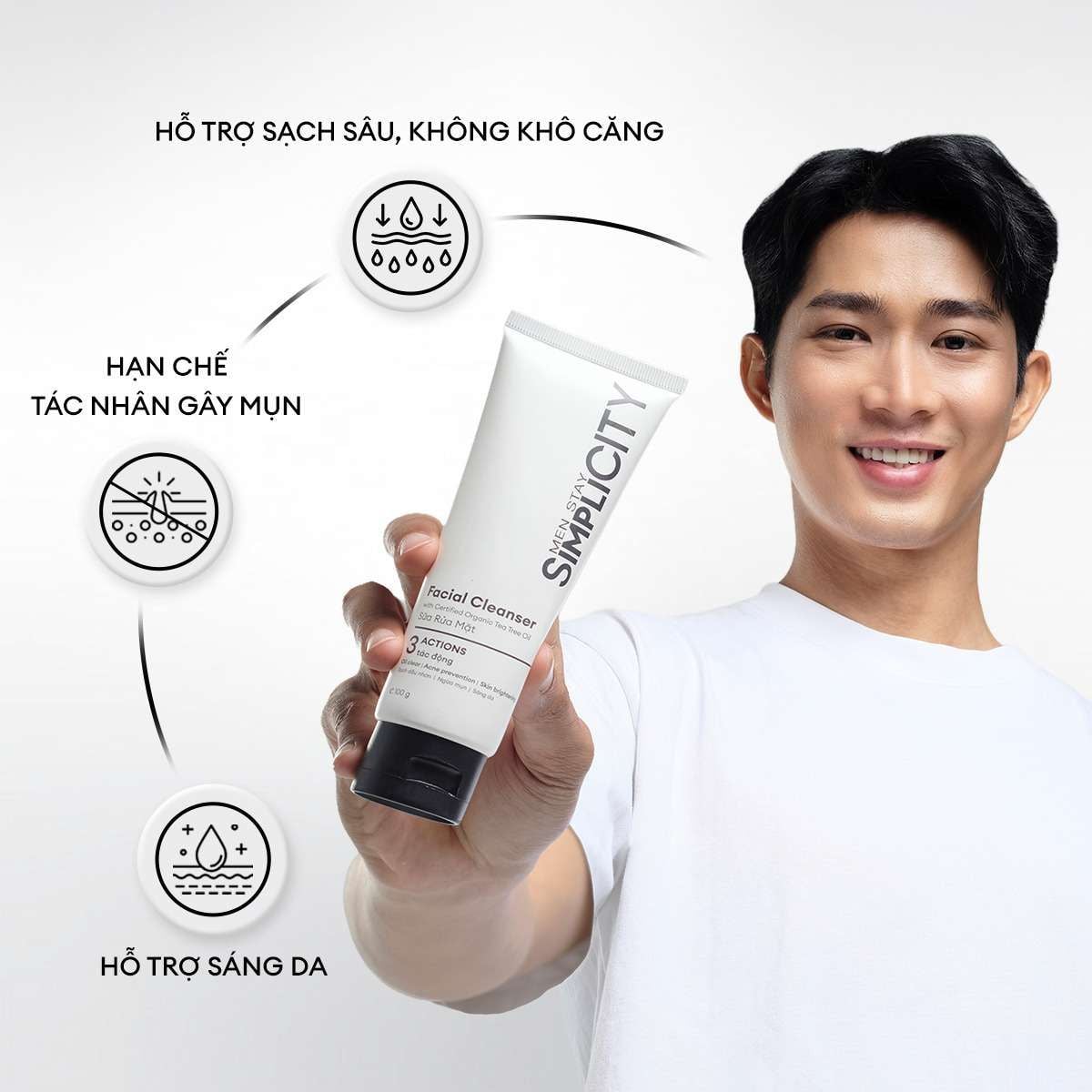  Combo Làm sạch 3in1: Sữa tắm tinh dầu, sữa rửa mặt và dung dịch vệ sinh 