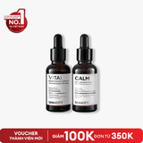  Combo serum giảm mụn mờ thâm Calm và Vital 