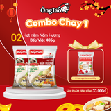  Combo Chay Tiện Lợi - 2 Hạt nêm Nấm Hương Bếp Việt 405g + 1 Bột ngọt JAMONO 400g 