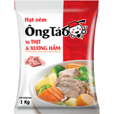  [Combo 2kg] - 2 gói Hạt nêm Ông Táo 1kg + 1 gói 170g | Không chất bảo quản | Chiết xuất thịt thật | Đậm đà tự nhiên 