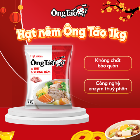  [Combo 3kg] - 3 gói Hạt Nêm Ông Táo 1kg + 4 Hạt Nêm Ông Táo Gold 45g 