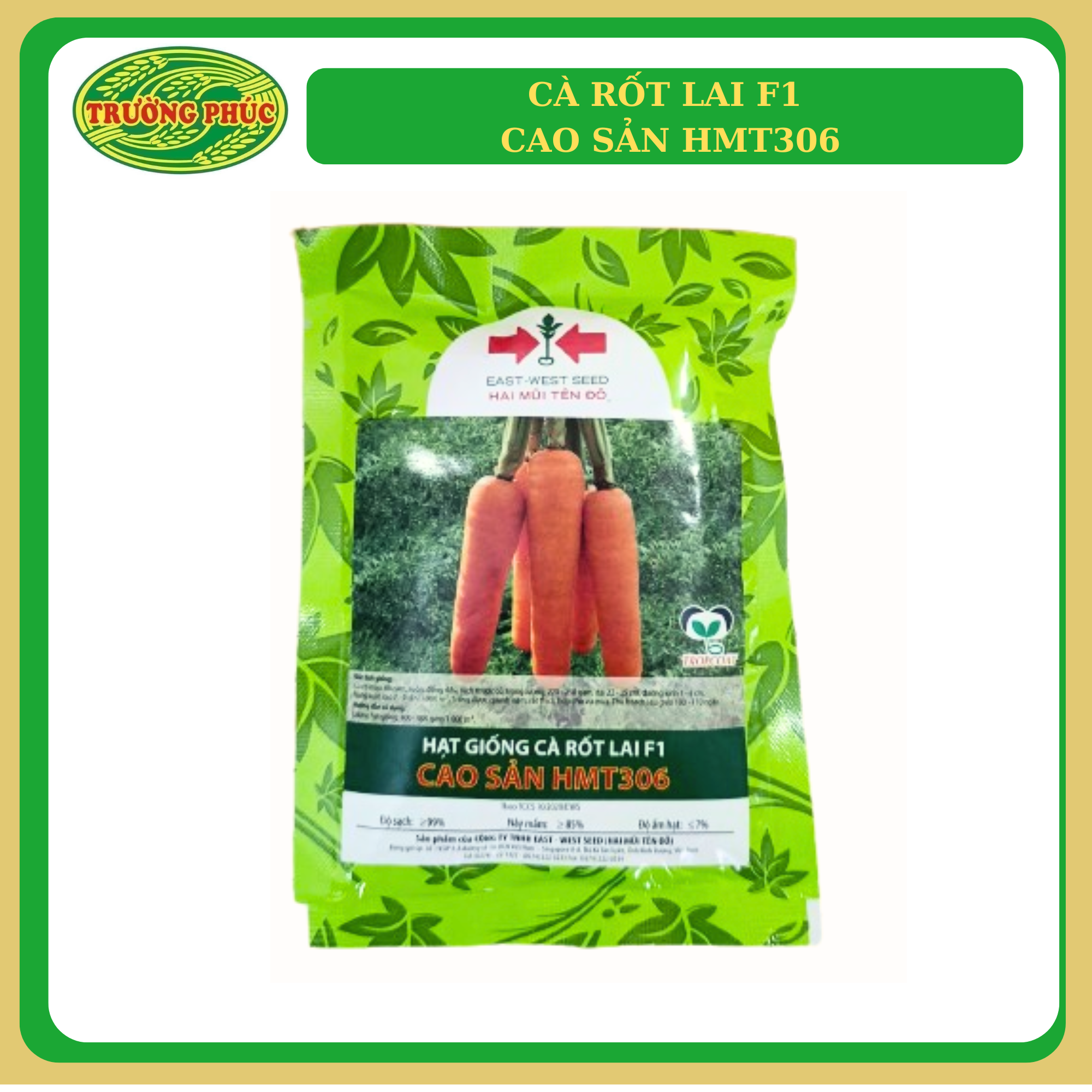  Cà rốt lai F1 Cao Sản HMT306 (50g) 