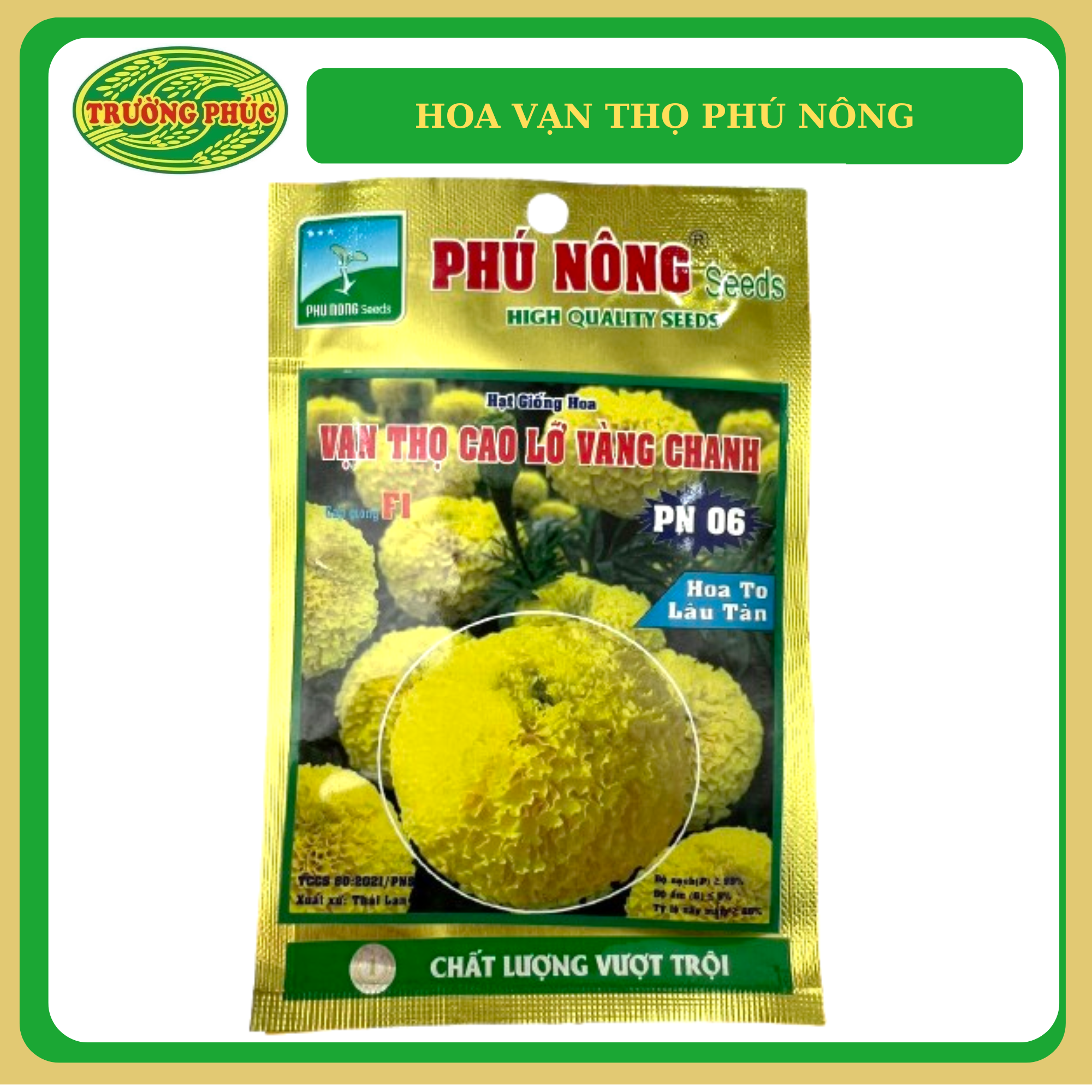  Hoa vạn thọ cao lỡ (15 hạt) 