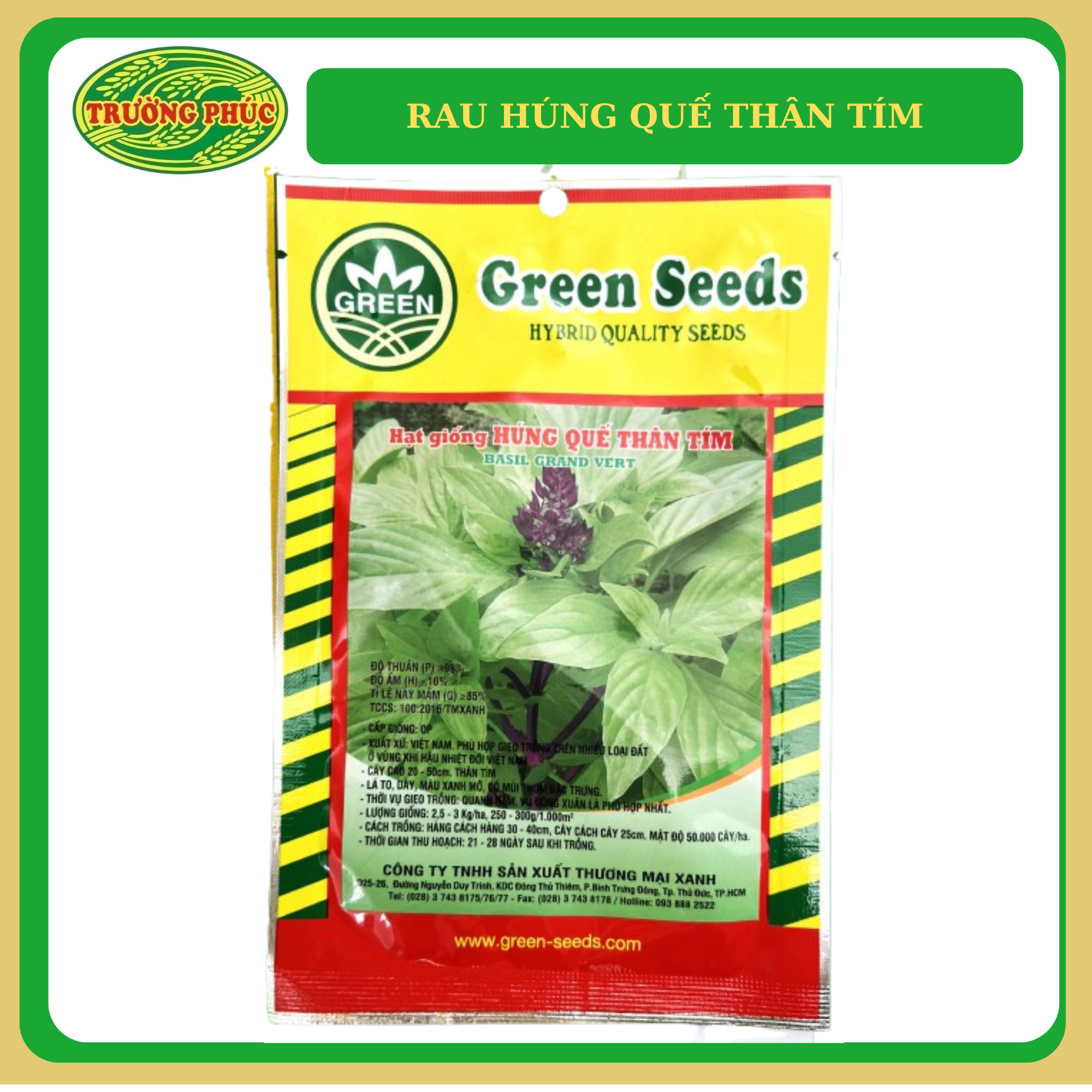  Rau húng quế thân tím (5g) 