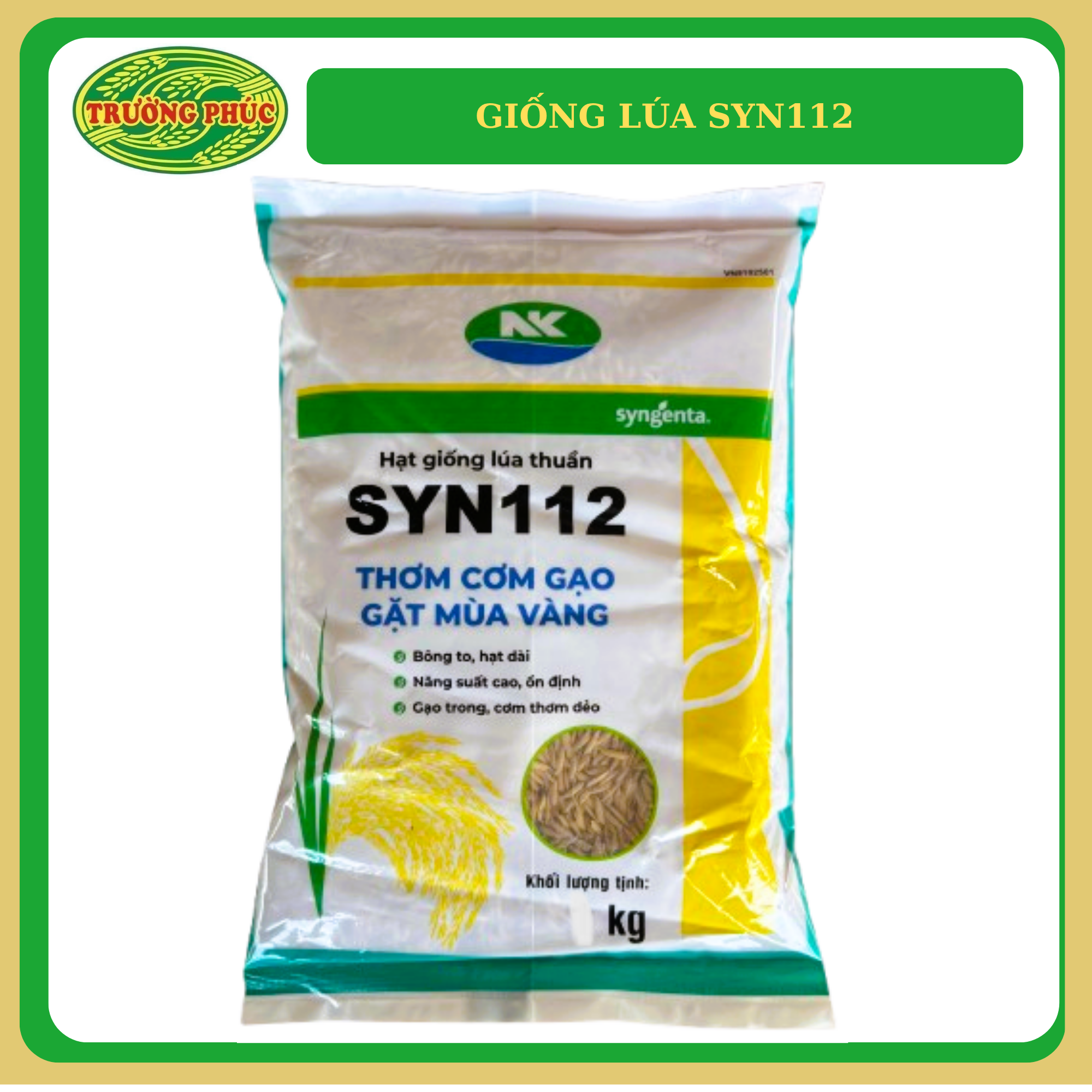  SYN112 - Giống lúa thuần 