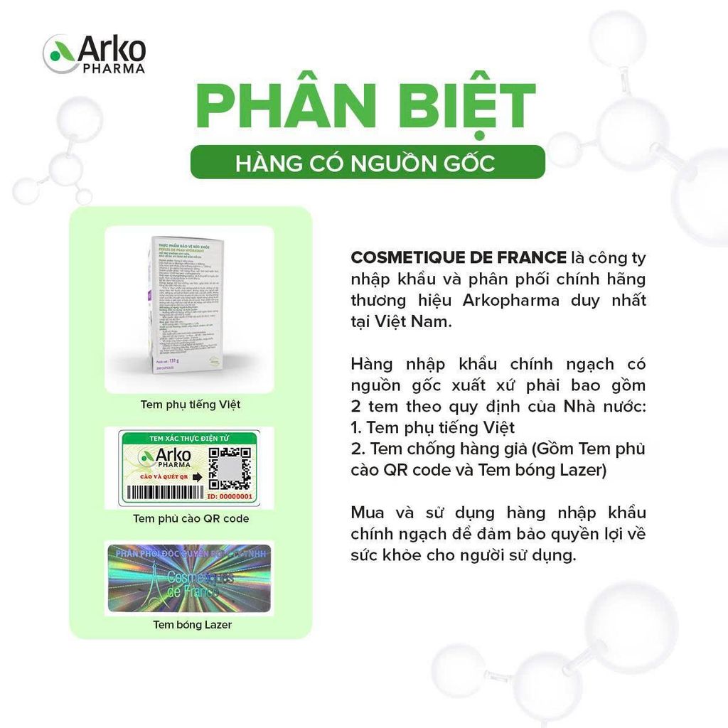 Gói uống hỗ trợ đường tiết niệu Pháp Arkopharma giúp giảm viêm đường tiết niệu-TPBVSK Cys-Control Canneberge (20 gói)