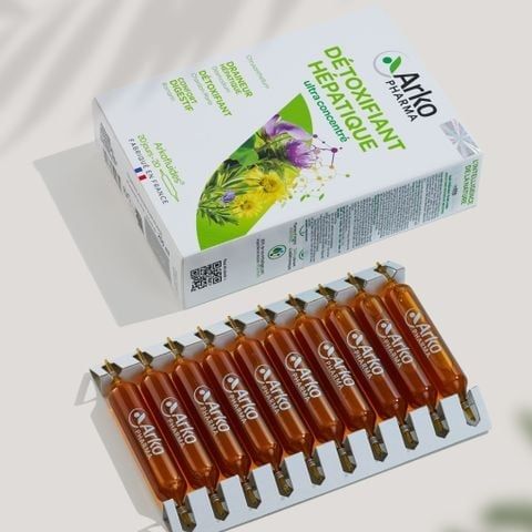 [LIVESTREAM] TPBVSK Arkopharma ARKOFLUIDES DETOXIFIANT HEPATIQUE - Nước uống giải độc gan, hỗ trợ tiêu hoá (Hộp 20 ống)