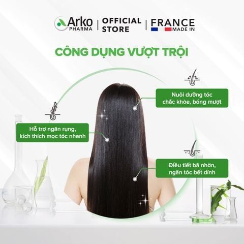 [LIVESTREAM] TPBVSK Arkopharma FORCAPIL FORTIFIANT - Viên uống hỗ trợ tóc chắc khỏe, cải thiện tóc yếu, gãy rụng (Hộp 60 viên)