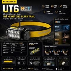 Đèn Đội Đầu Chạy Địa Hình Nitecore UT6 - Yellow