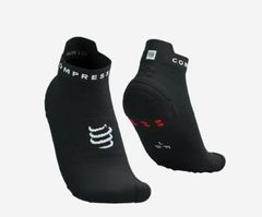 Tất chạy bộ Compressport Unisex's Pro Racing Socks v4.0 Run Low - White/Flord Blue