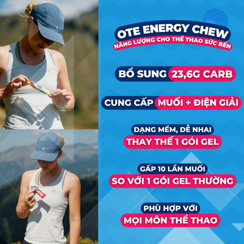 Thực phẩm bổ sung OTE Energy Chew Strawberry