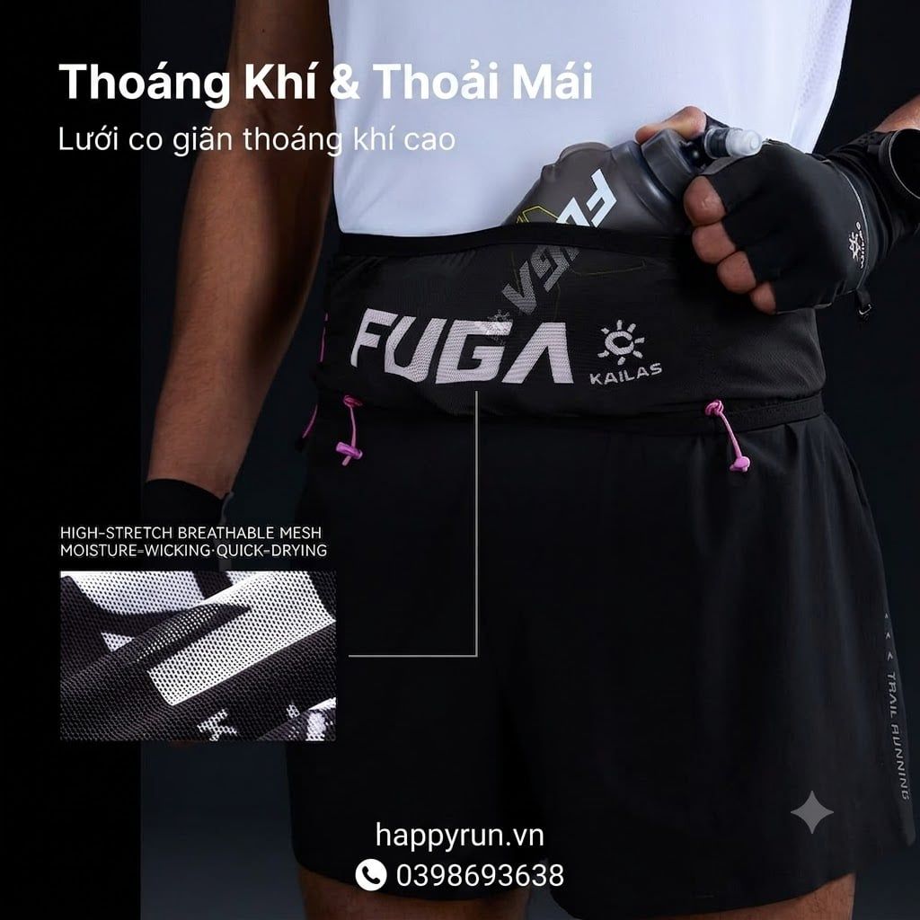 Đai đeo hông chạy bộ Kailas FUGA VITA Trail Running Waist Pack Unisex