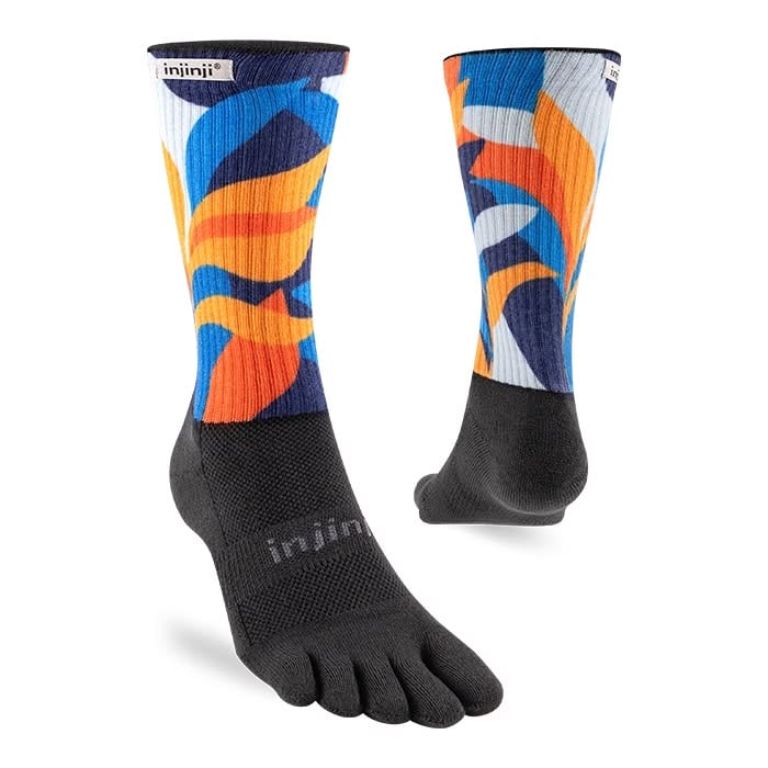 Tất Xỏ Ngón Chạy Bội Injinji Spectrum Trail Midweight Crew - Botanic
