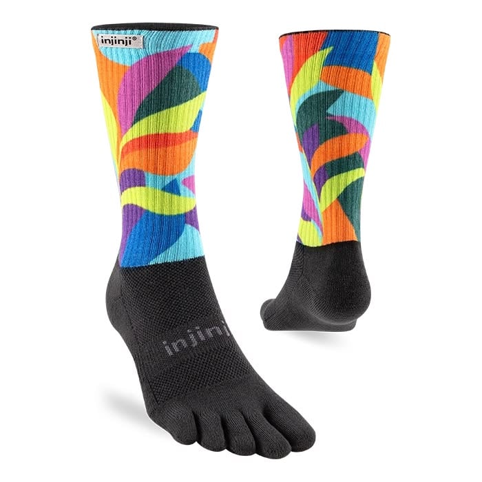 Tất Xỏ Ngón Chạy Bội Injinji Spectrum Trail Midweight Crew - Verdure