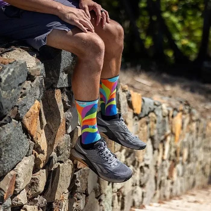 Tất Xỏ Ngón Chạy Bội Injinji Spectrum Trail Midweight Crew - Verdure