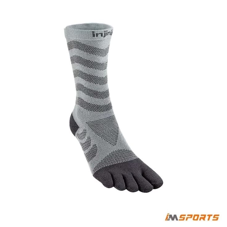 Tất Xỏ Ngón Chạy Đường Dài Injinji Women Ultra Run Crew - Slate