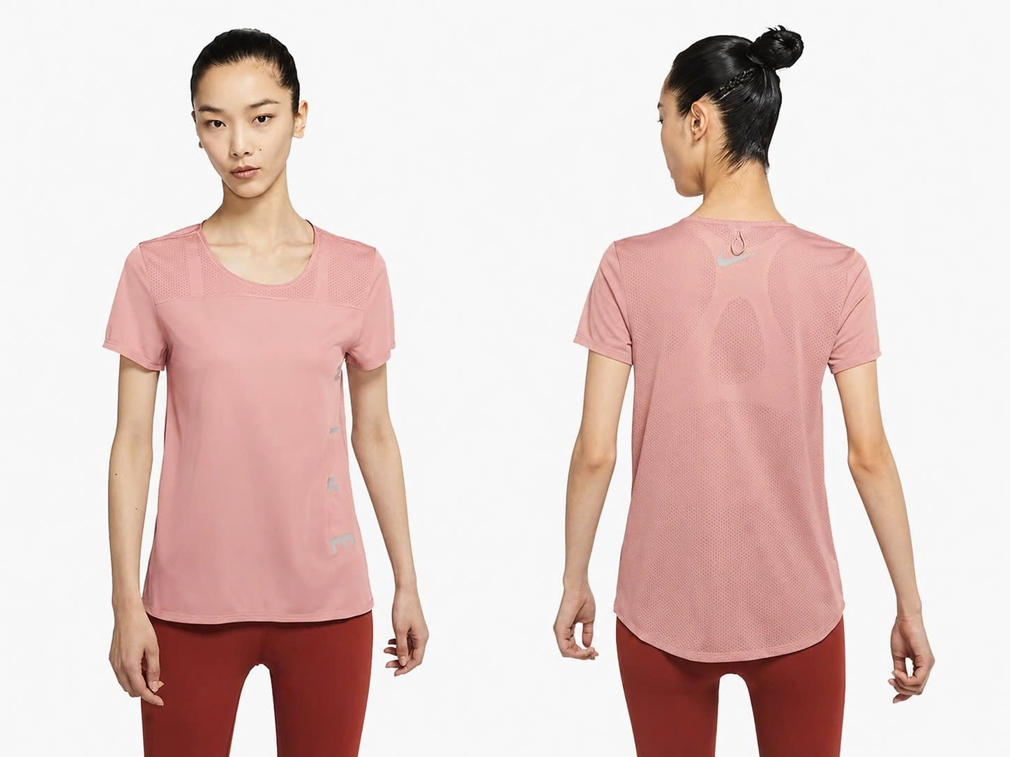 Áo Ngắn Tay Chạy Bộ Nữ Nike Miler Run Division