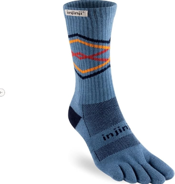 Tất Xỏ Ngón Chạy Địa Hình Injinji Trail Midweight Crew - Lake