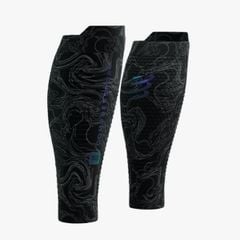 Bó Calf Chạy Bộ CompresSport R2 Oxygen Đen